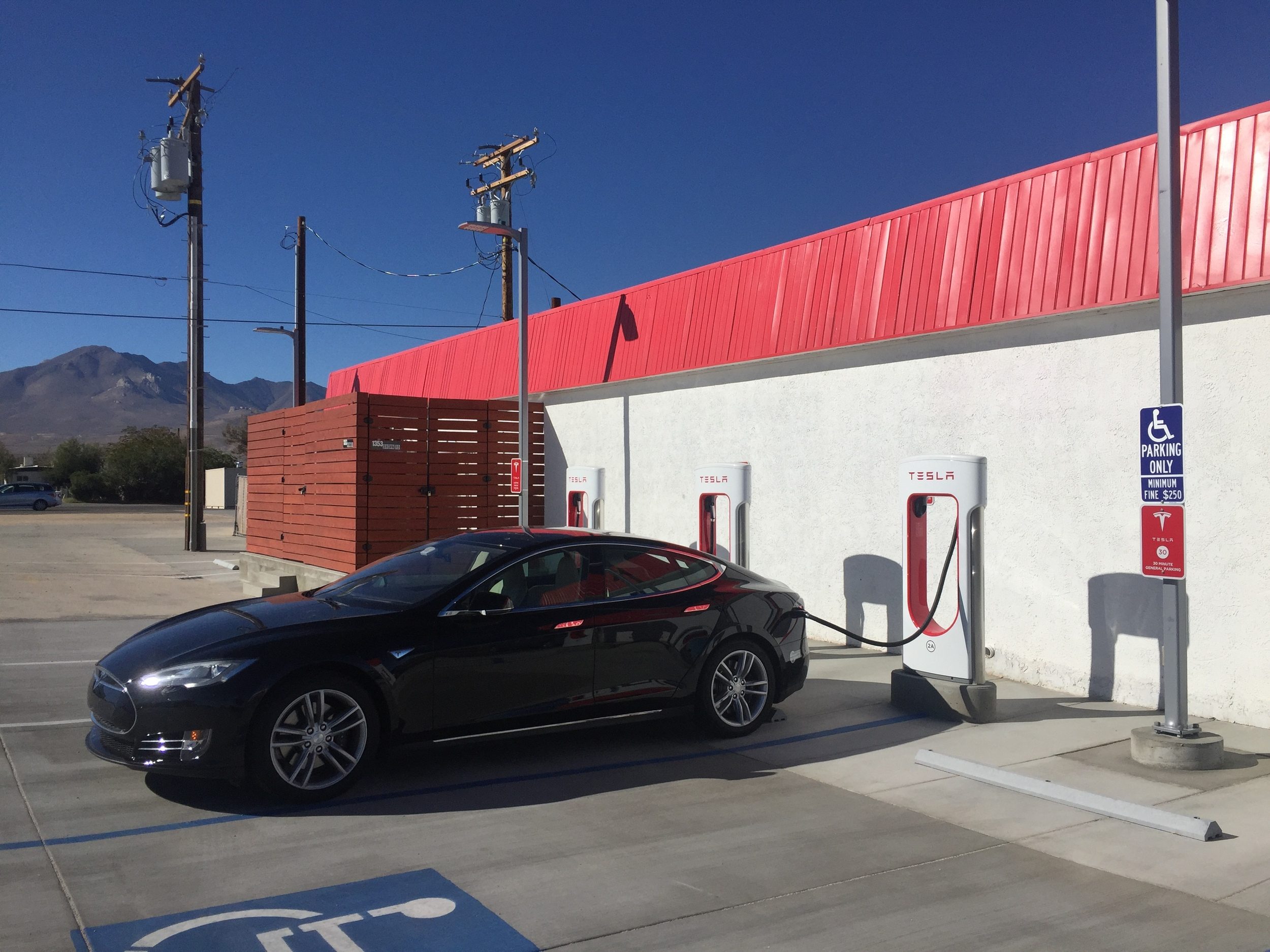 Charging in Inyokern - before a sense of profound doom settled over me.