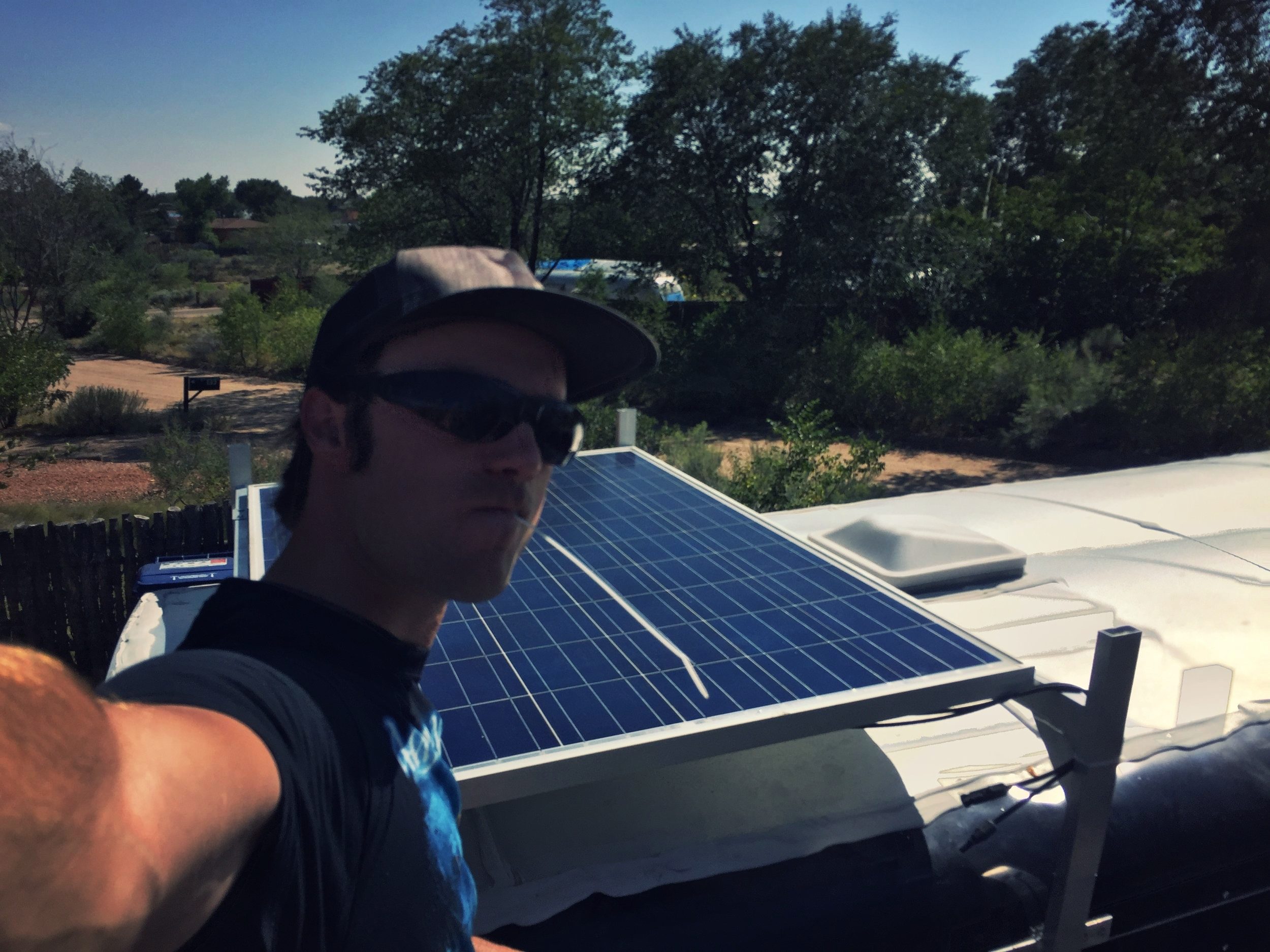 Solar selfie.
