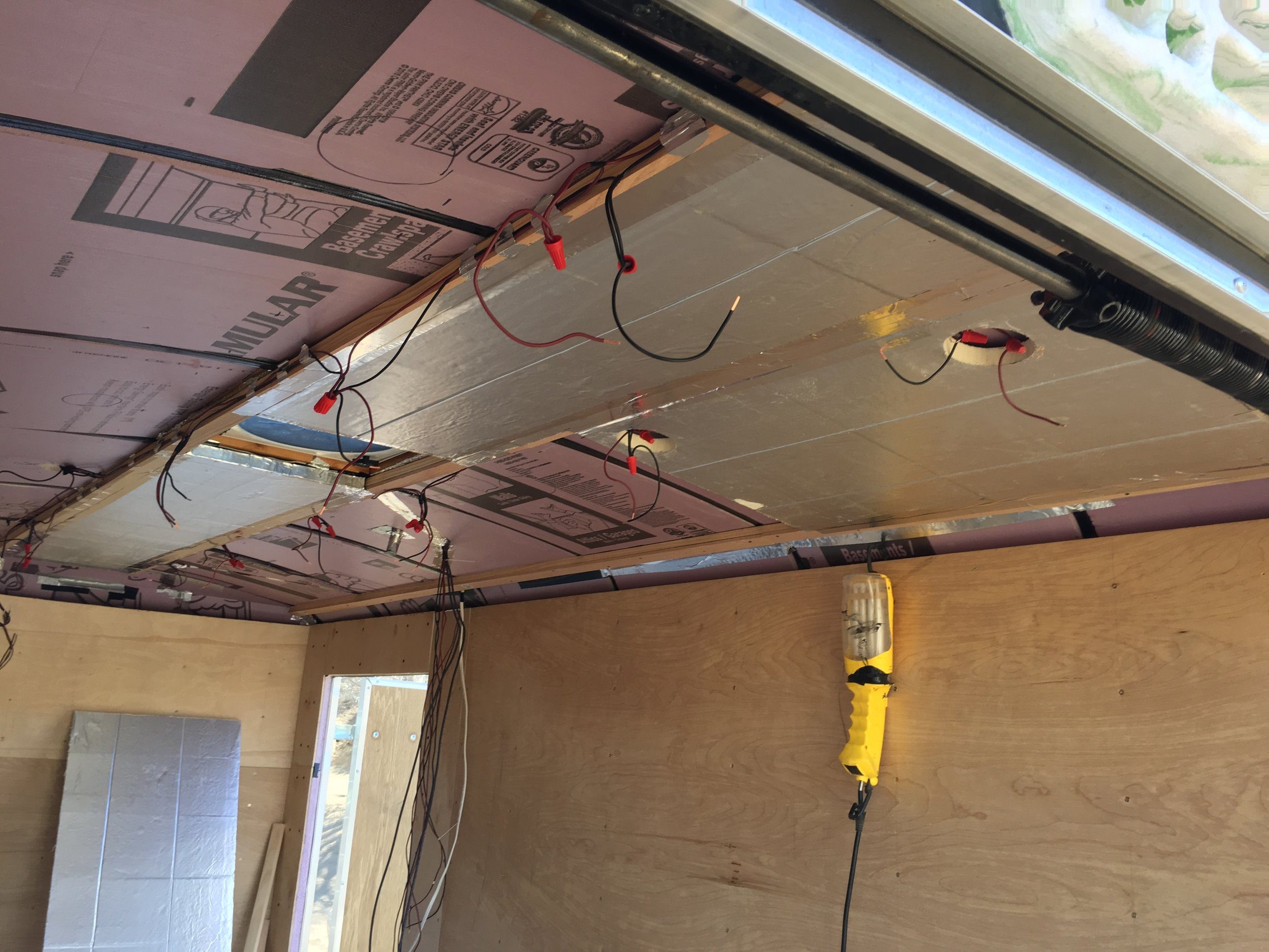 Second layer of insulation going in