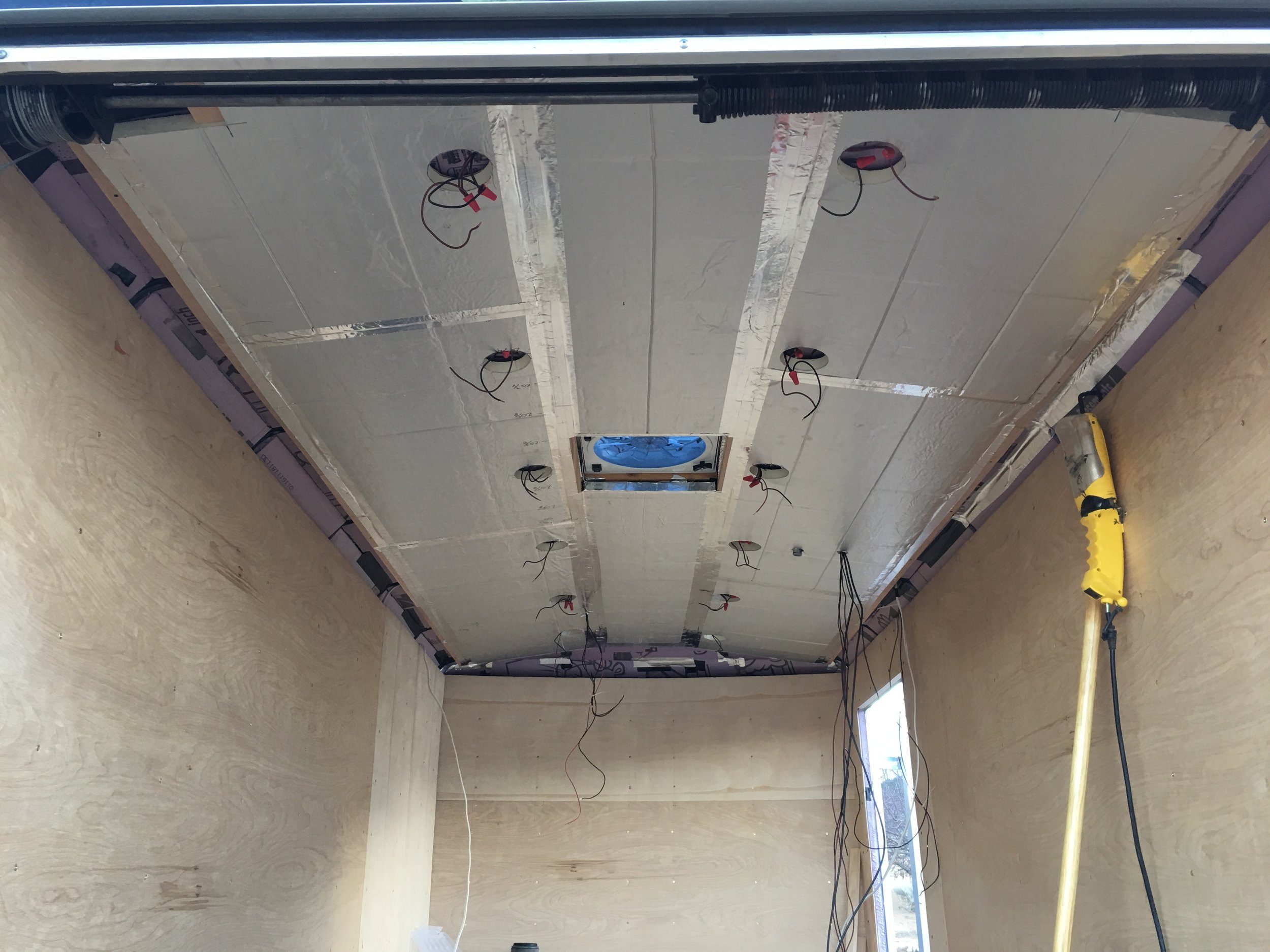 Second layer of insulation complete and taped.