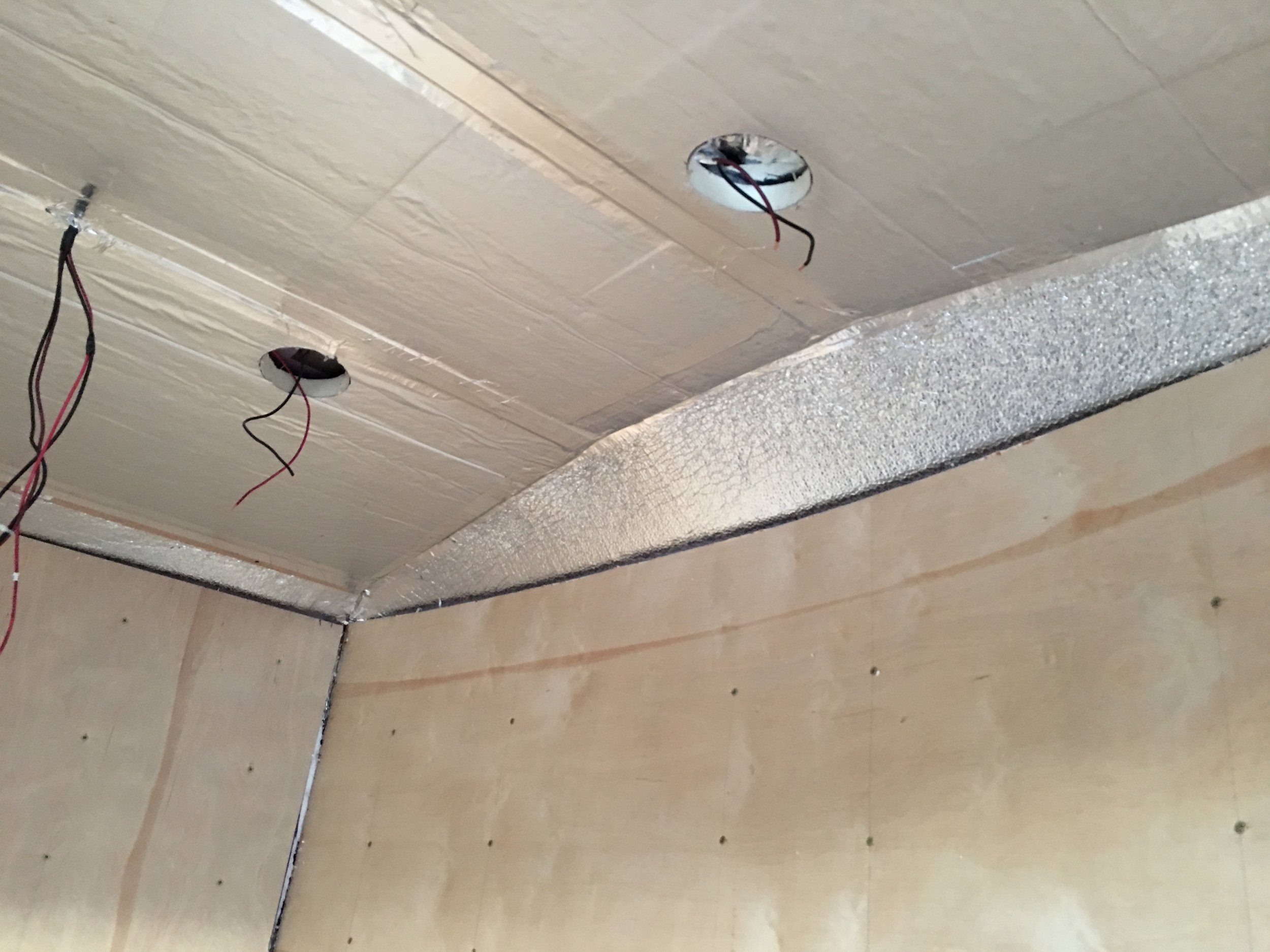 A combination of careful cutting and fist-hammering got the awkward curve pieces in place.