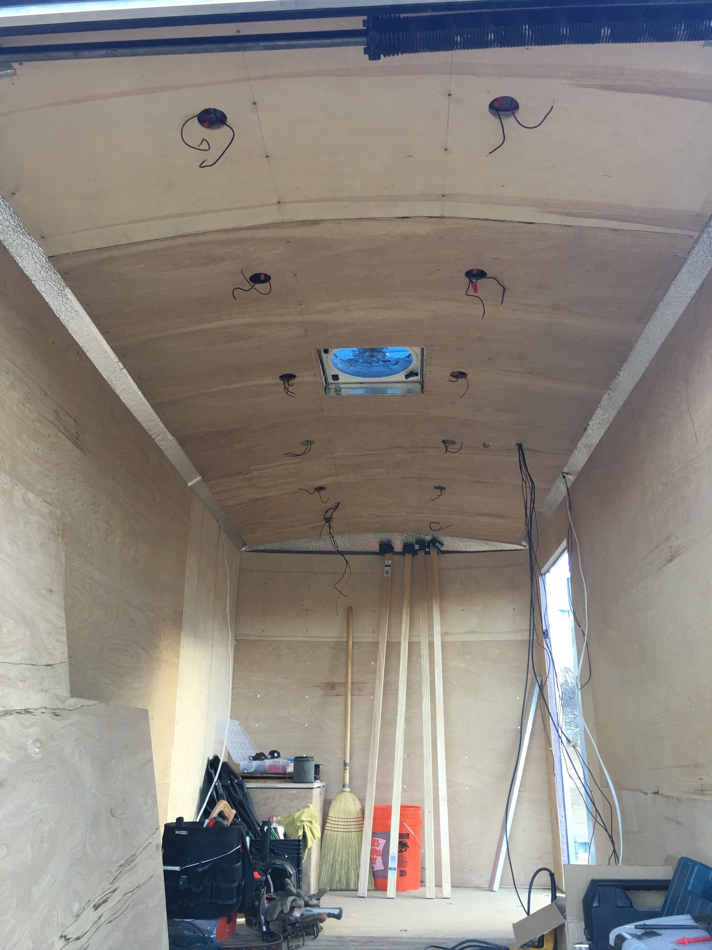 All cabin insulation is complete.