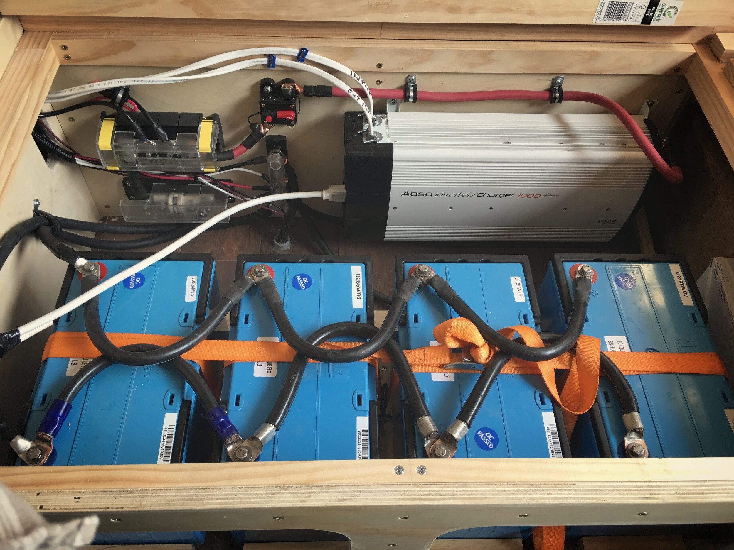 Not a feeling in the world like sleeping 4” above 360Ah of pure electrical energy…