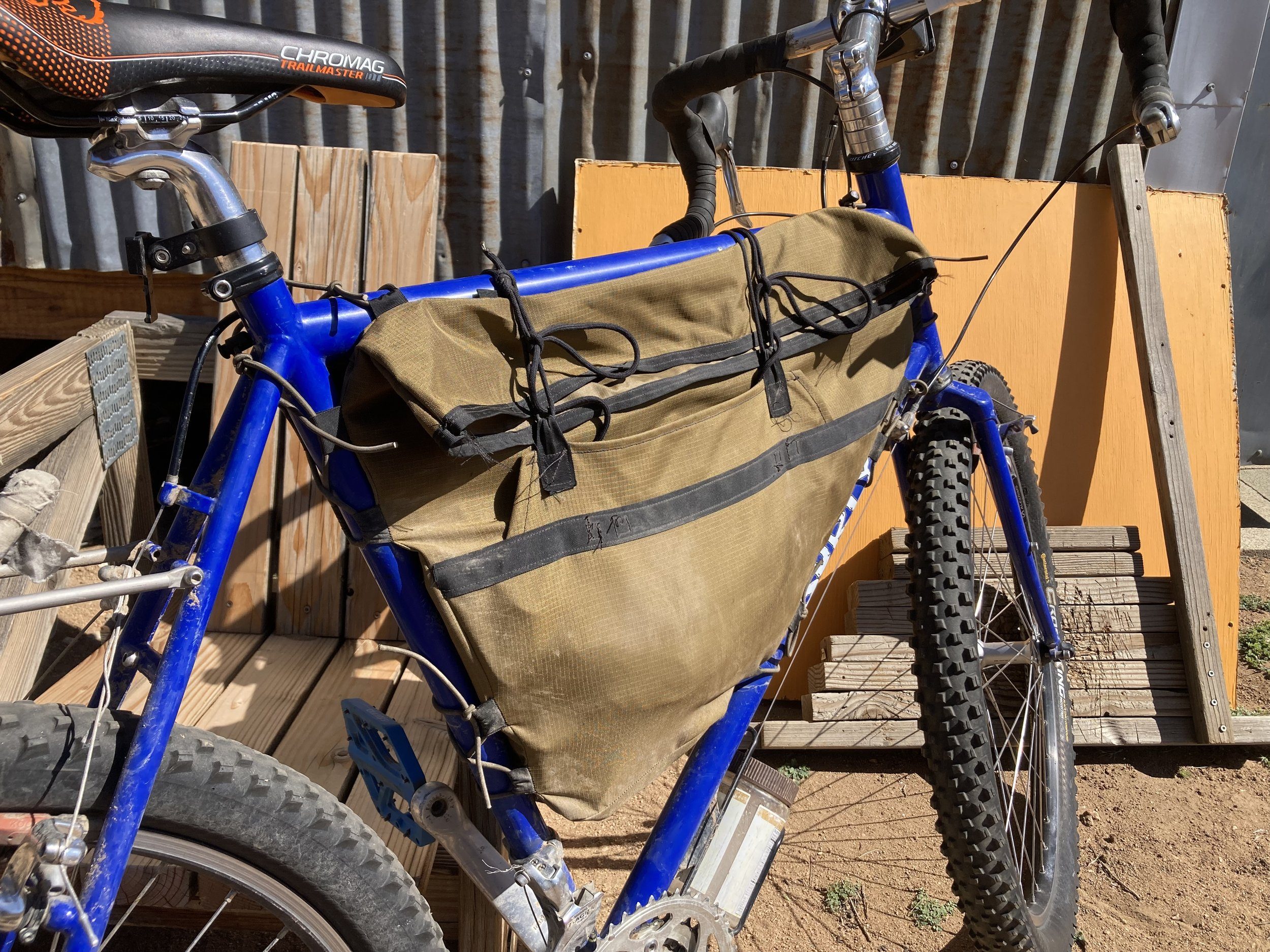 bikepacking myog rolltop framebag surly long haul trucker