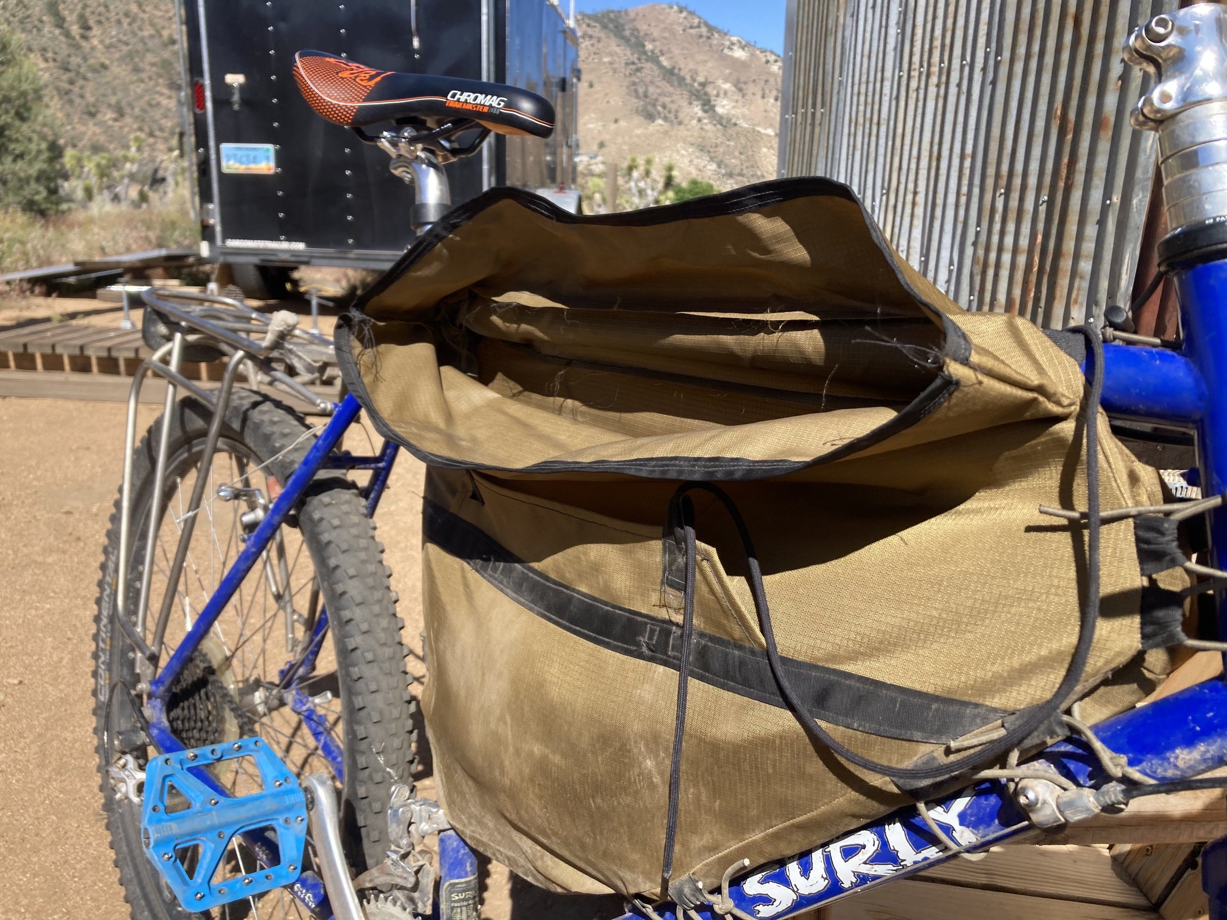 bikepacking myog rolltop framebag surly long haul trucker