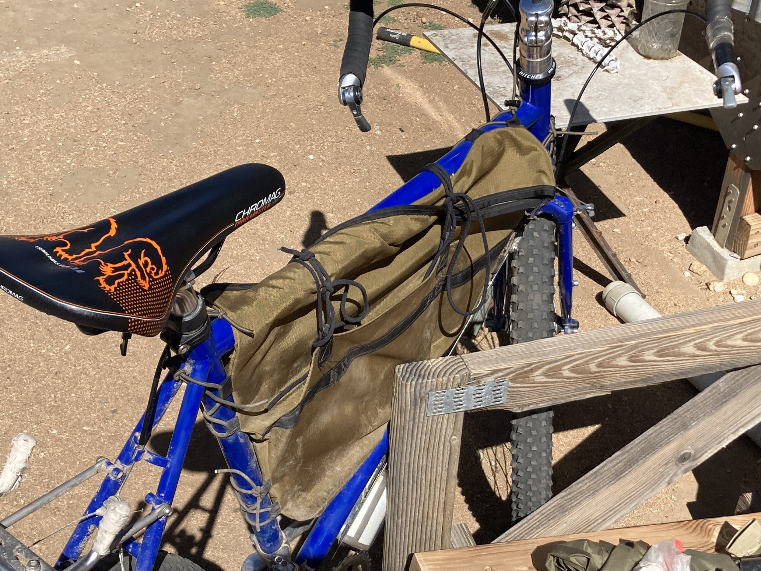 bikepacking myog rolltop framebag surly long haul trucker
